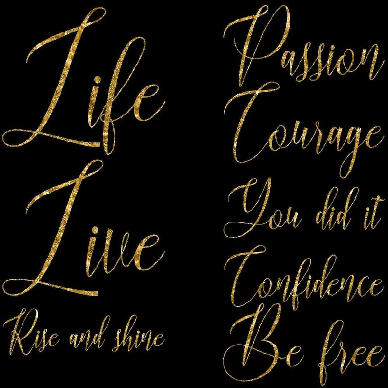 Motivational Words Motivation Word Art Nice Sayings Clipart - Etsy