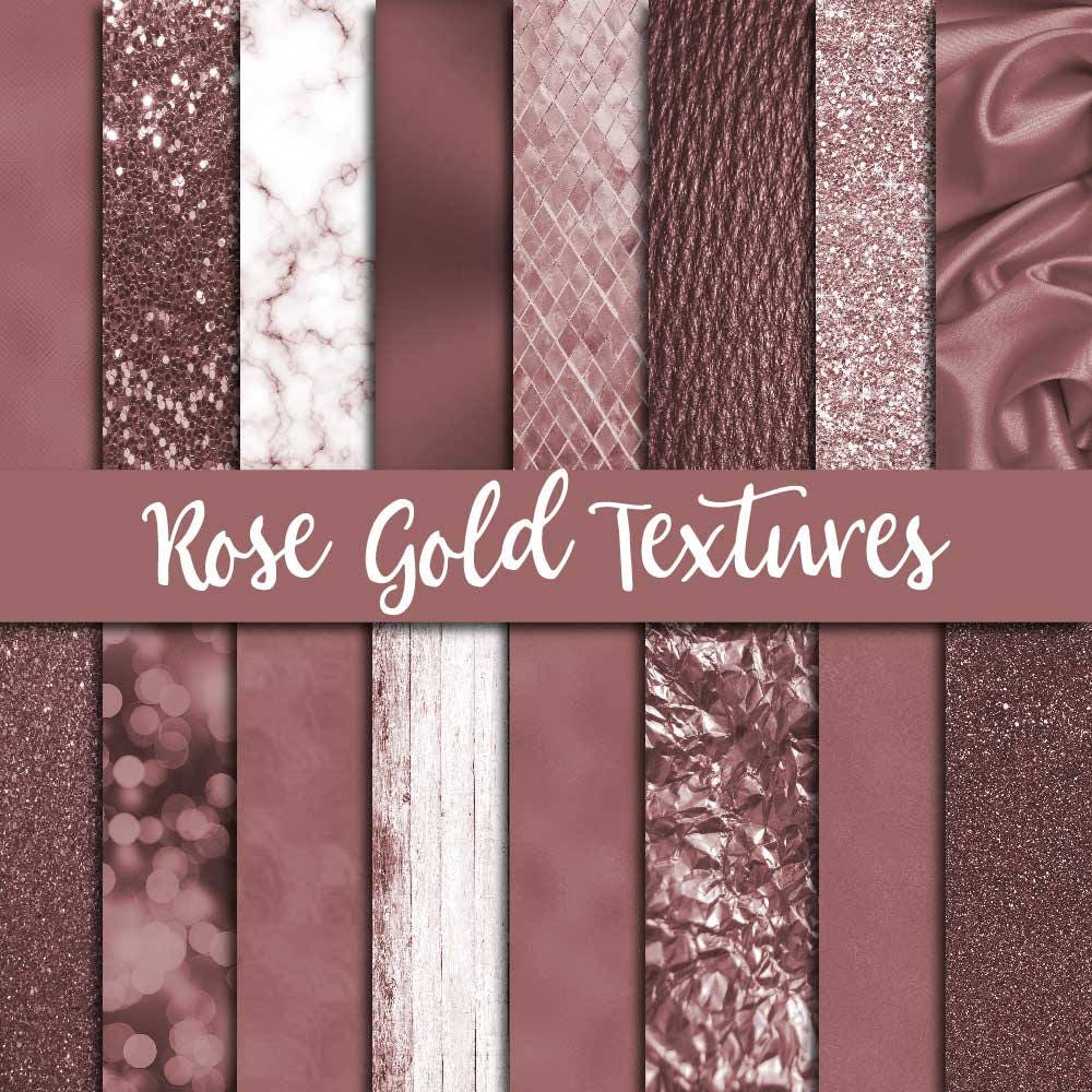 Rose gold pink texture metallic wrapping foil paper shiny metal