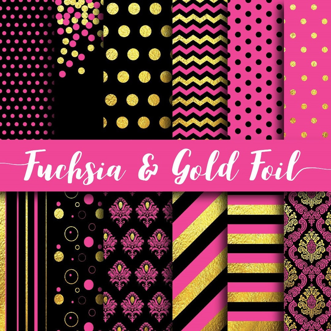 Fondos fucsia texturas de lámina de oro libro de recortes de - Etsy México Fondos fucsia texturas de lámina de oro libro de recortes de - Etsy México