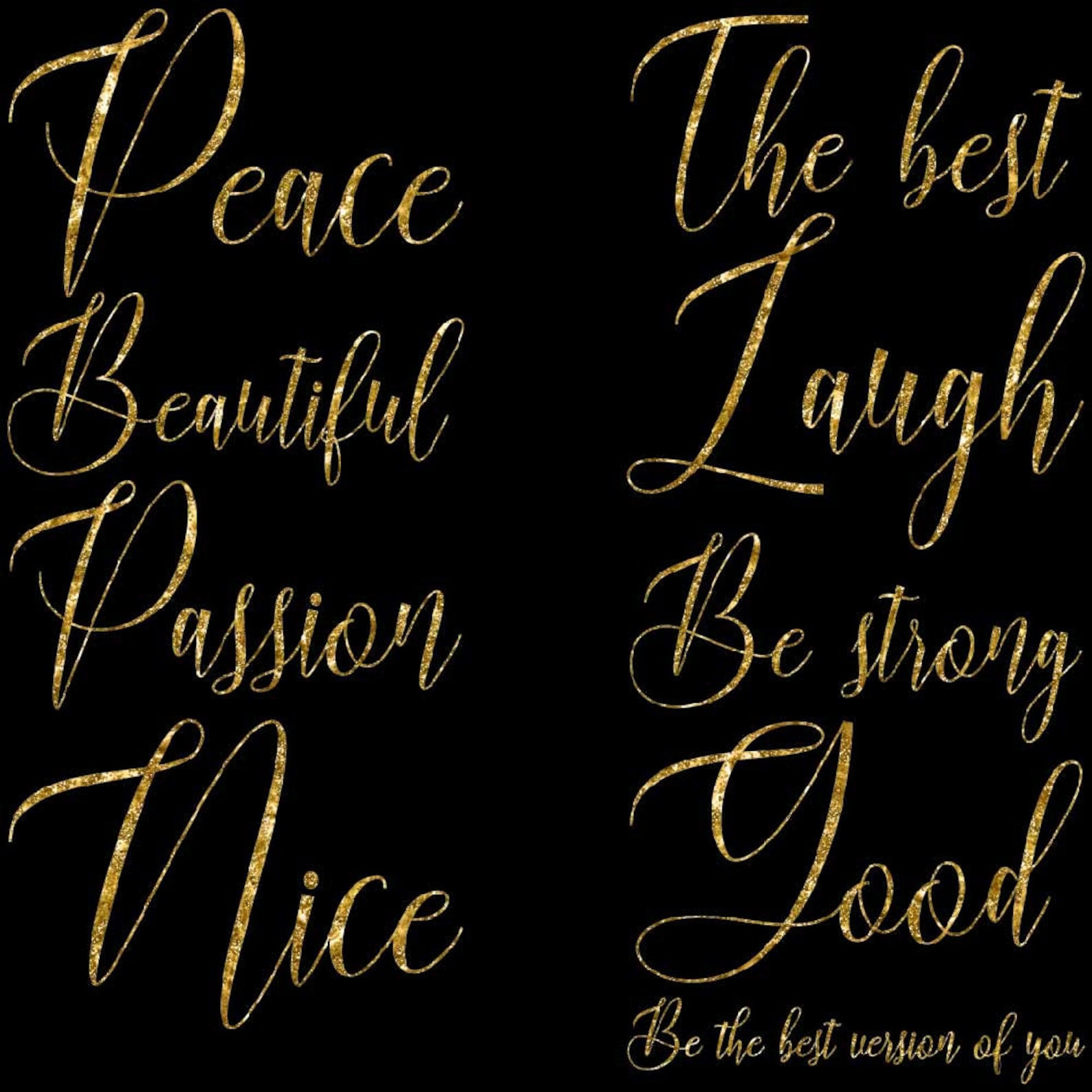 Motivational Words Motivation Word Art Nice Sayings Clipart - Etsy