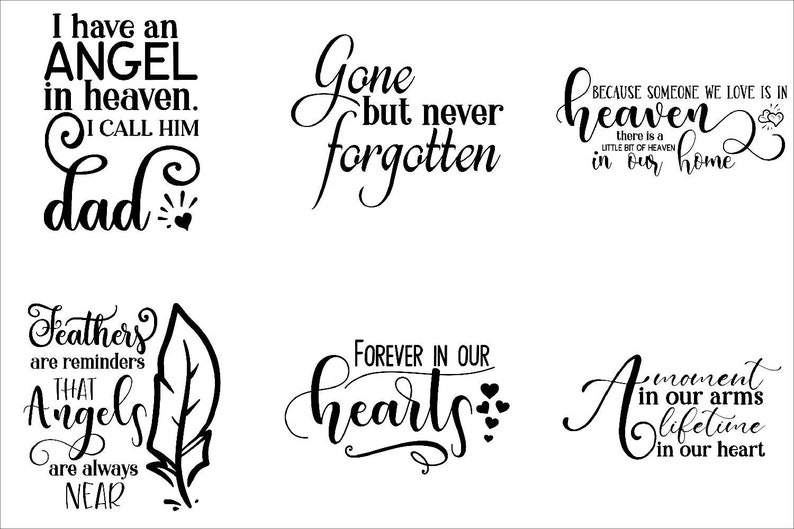 Download Memorial bundle svg cut files cricut in loving memory ...