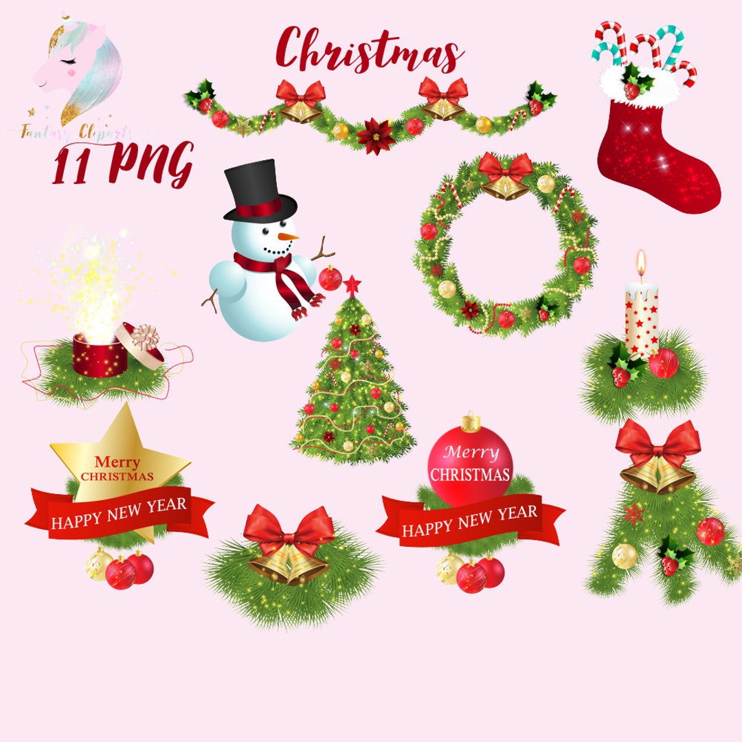 Christmas Clipart, Xmas Decoration, Holiday Clip Art, Advent Candle ...