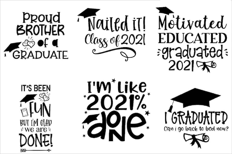 Download Graduation bundle svg cut files cricut class of 2021 im | Etsy