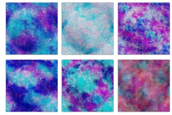 24 Pages Galaxy-Themed Patterned Paper Pack 6/×6 Single Side Pattern Printed Cardstock Photo Backgrounds Decorative Decoupage Collage Art Paper for Kids//Adults YARUMI Starry Sky Scrapbook Paper