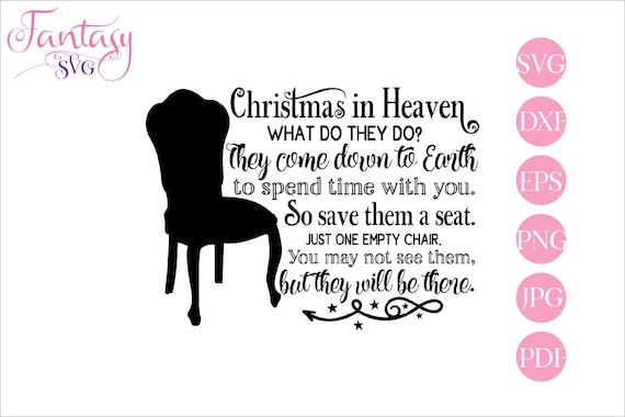 Download Christmas in heaven, svg cut files, chair seat sivg ...