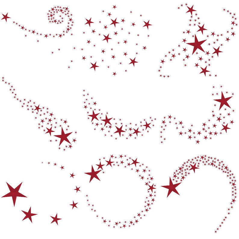 halloween clip art star swirls clipart Swirling stars gothic clip art red foil stars star swirl clip a falling stars magic star image