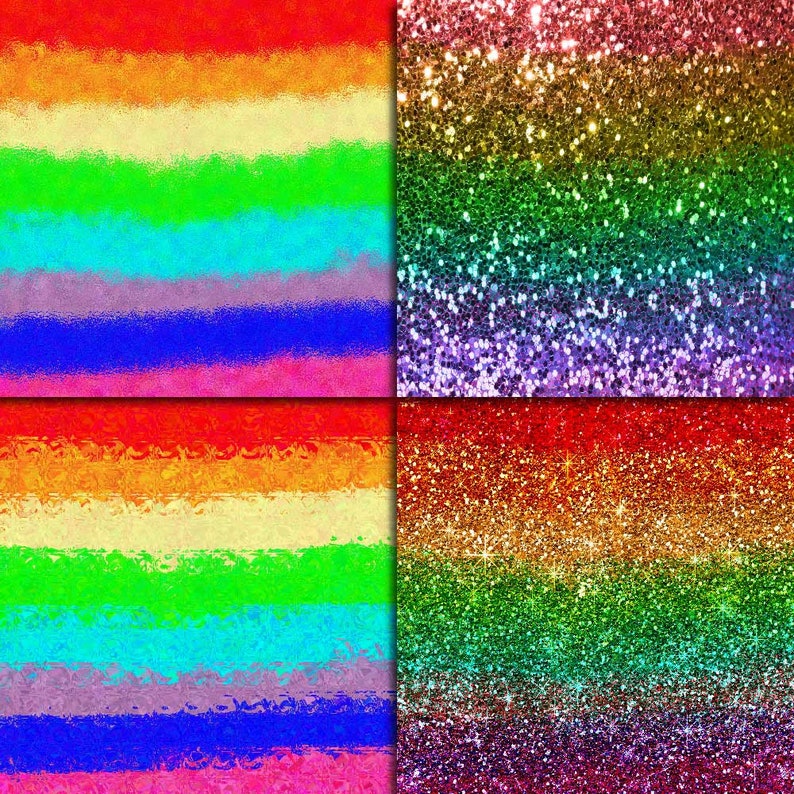 Rainbow textures, digital paper, lgbt population, gay pride texture, colorful background, fantasy cliparts, glitter sequin leather, rainbow image 5