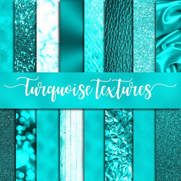 Turquoise textures, aqua backgrounds, jpg digital paper, mint background, summer texture, luxury silk, brushed metal, distressed pattern, f