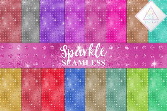 Sparkle textures, digital paper, diamond sequin, seamless patterns, gold background, rose silver foil, turquoise glitter, ivory champagne, r Il_570xn