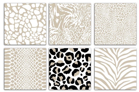Zebra Leopard Pattern Mix Black White Seamless Background Wild