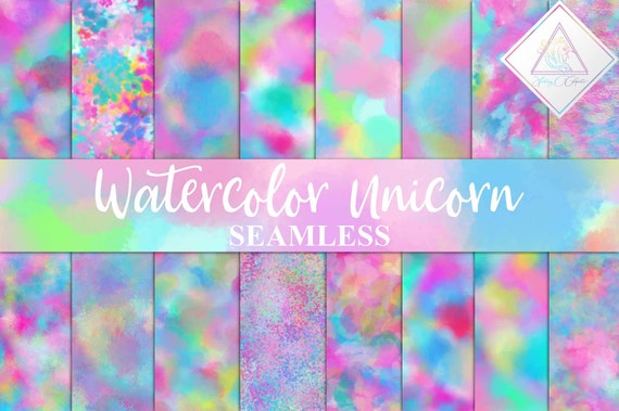 Watercolor Unicorn Rainbow Backgrounds Watercolour Texture Irridescent Unicorns Sale Digital Paper Spring Summer Easter Fantasy Clipar By Fantasy Cliparts Catch My Party
