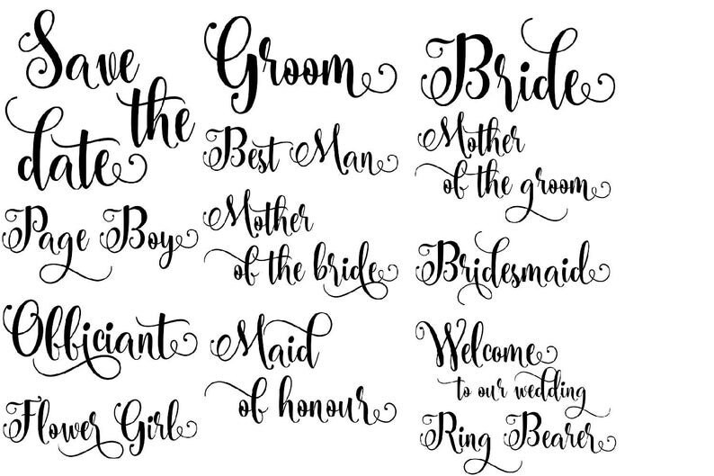 Download Wedding party role svg cut files cricut bride groom bundle ...