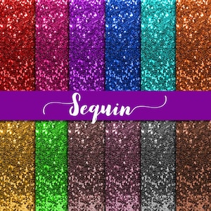 Sequin digital paper, glitter texture, shiny backgrounds, rose gold sequin, gold glitter pattern, teal mint turquoise, scrapbooking paper, image 1