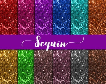 Sequin digital paper, glitter texture, shiny backgrounds, rose gold sequin, gold glitter pattern, teal mint turquoise, scrapbooking paper,