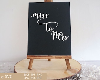 Mlle A Mme Bachelorette Svg Cut File Pour Cricut De Fete Etsy France