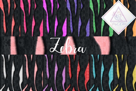 Zebra print, digital paper, fur animal skin, furry backgrounds, hairy textures, wild zoo animals, black white, mint rose gold, coral turquoi Il_570xn
