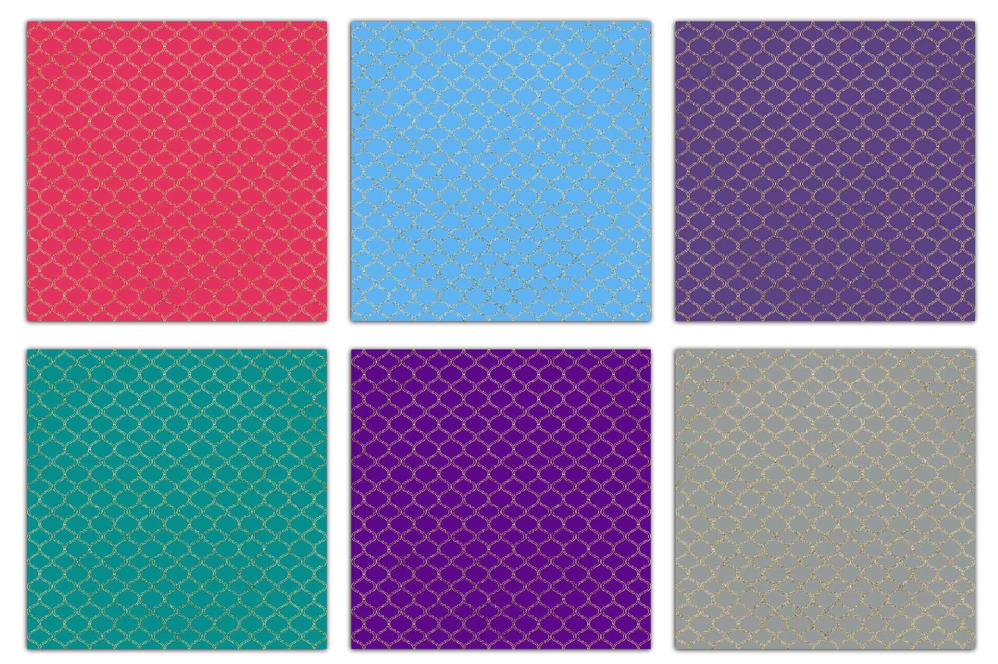 Arabesque Tiles Digital Paper Moroccan Style Satori Tile Etsy