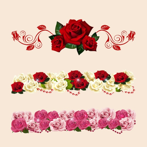 clipart rose border