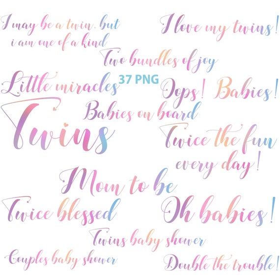 Download Twins Word Art Twins Baby Shower Common Words Baby Quotes Babies On Board Wordart Clipart Mom To Be Graphics Unicorn Rainbow Png By Fantasy Cliparts Catch My Party