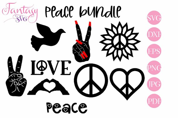 Download Peace Svg Two Fingers Cut Files Cricut Sunflower Heart Dove Hands Sign Victory Hand Woman Nails Man Love Silhouette Symbol Hippie C By Fantasy Cliparts Catch My Party