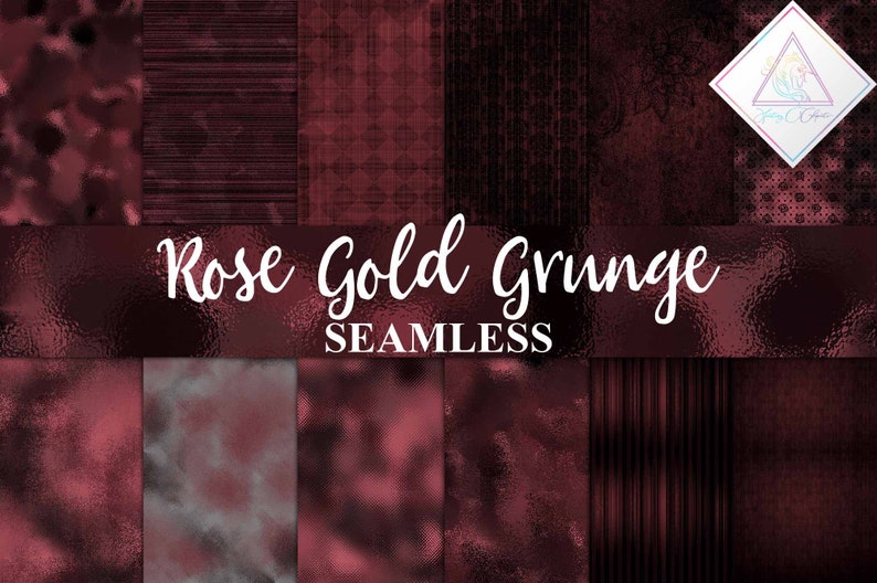 Rose gold grunge digital paper gothic backgrounds ...