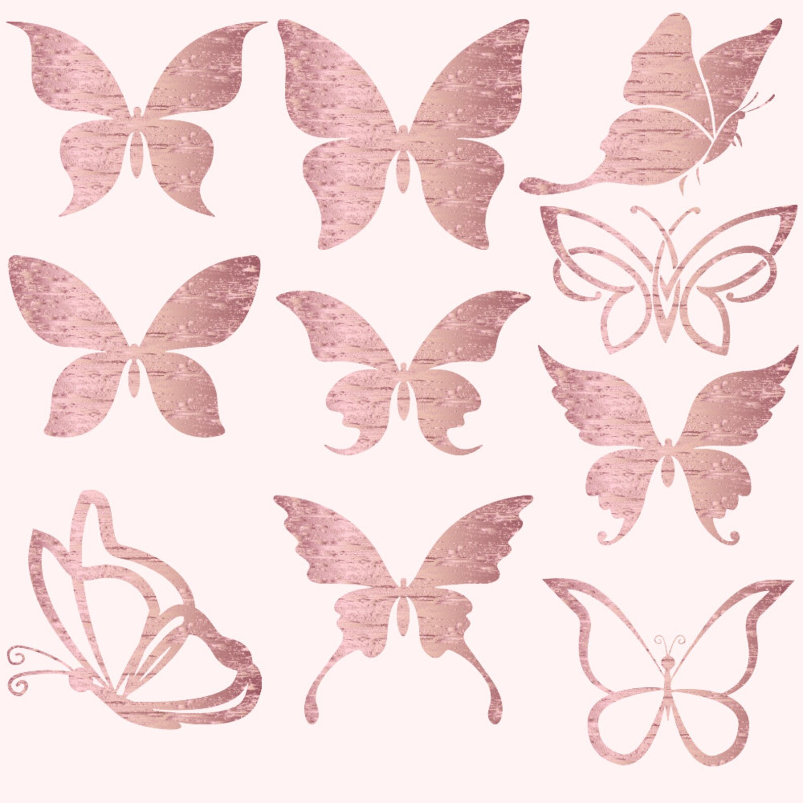 Butterflies clipart gold foil butterfly butterflies clip Etsy