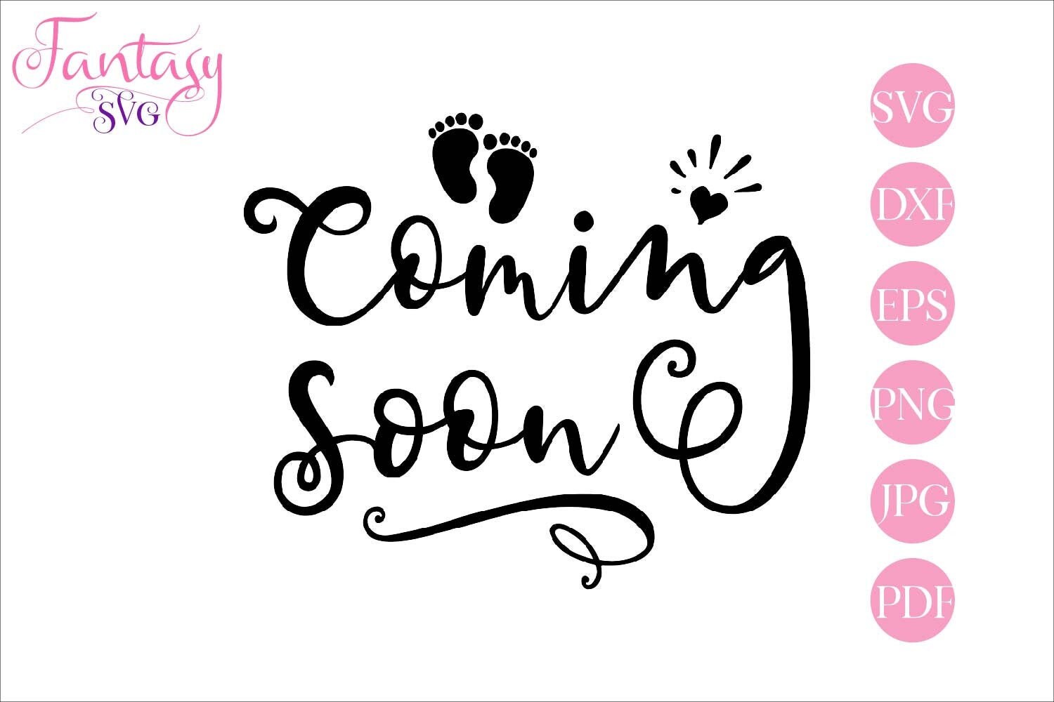 Download Coming soon svg baby footprint pregnant announcement mommy ...