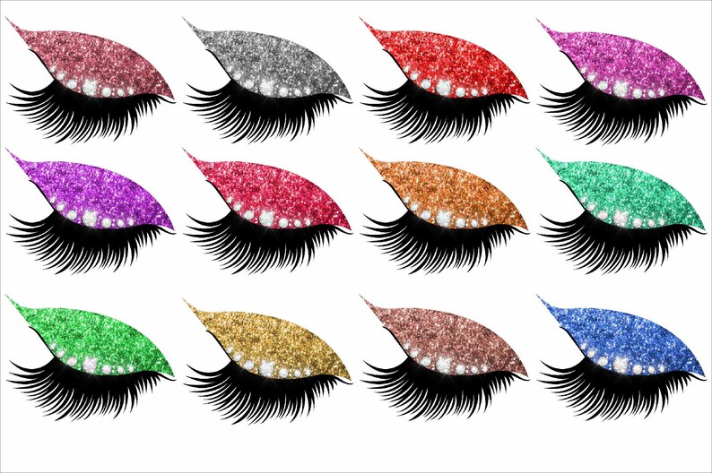 Glitter Lashes Sparkling Diamonds Rose Gold Lash Eyelash Etsy