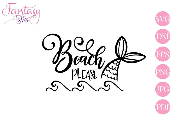 Download Beach please svg summer break vacay mermaid tail funny | Etsy