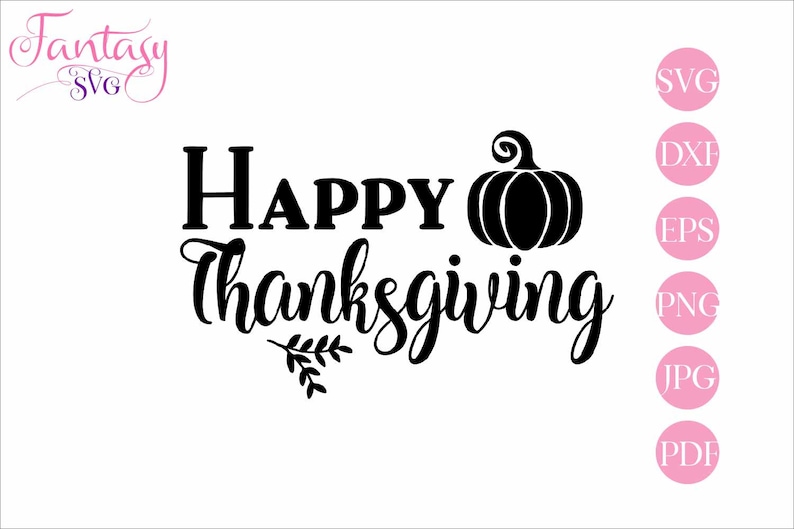 Happy thanksgiving svg design cut file for cricut give | Etsy