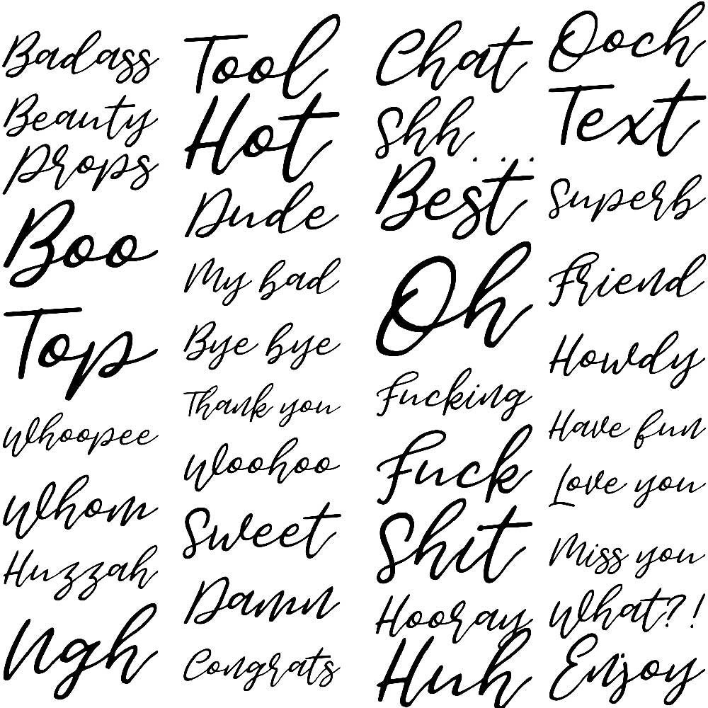 Internet Word Art Words Clipart Common Phrases Word Clip | Etsy