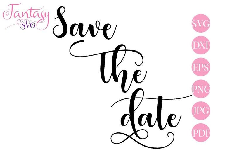 Download Save the date svg cut files cricut fantasy cliparts cameo ...