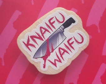 Épingles en bois Knaifu Waifu 40 mm