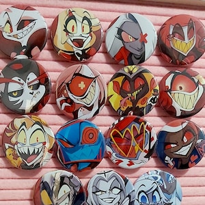 HAZBIN HOTEL 38mm Pinback Badges