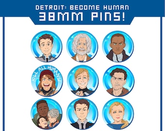 Detroit: Become Human 1.5" Badge Pins