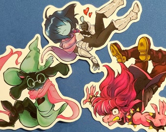 Deltarune Stickers Waterproof Vinyl 2-3 Inches