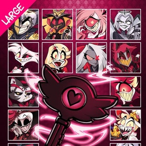 HAZBIN HOTEL Poster A3 Groß