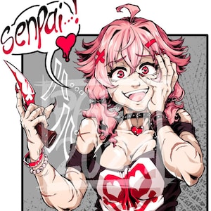 I Love My Knaifu Waifu - Aufkleber Aufkleber ca