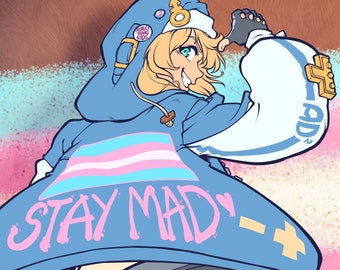 Bridget "Stay Mad" Trans Charity Poster A4 A3 Print