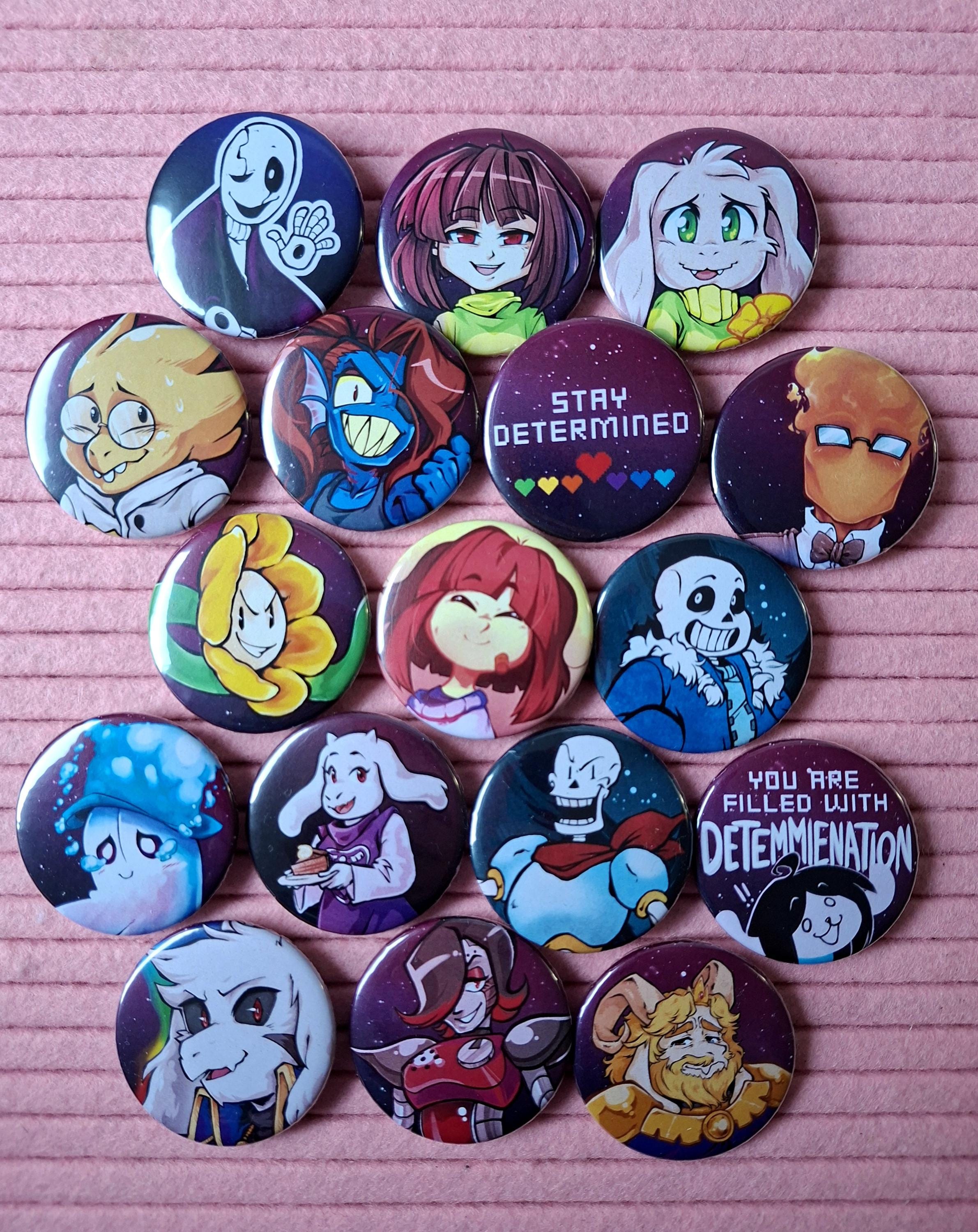 アンダーテール　Undertale エナメル　ピンズ　ピンバッジ　オーケストラ アンダーテール 1.5インチ ボタンピンバッジ - Etsy 日本