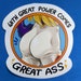 Mount Lady 'With Great Power Comes Great Ass' Vinyl 3' Sticker 