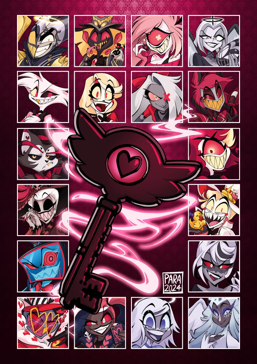 HAZBIN HOTEL Poster A4 Printer Paper Size - Etsy