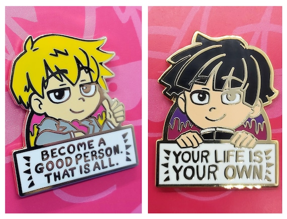 Mob Psycho 100 Enamel Pins Reigen Arataka Etsy