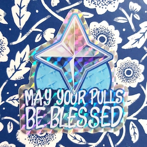 May Your Pulls Be Blessed Genshin Impact Holographic Sticker - Vinyl 5 zoll