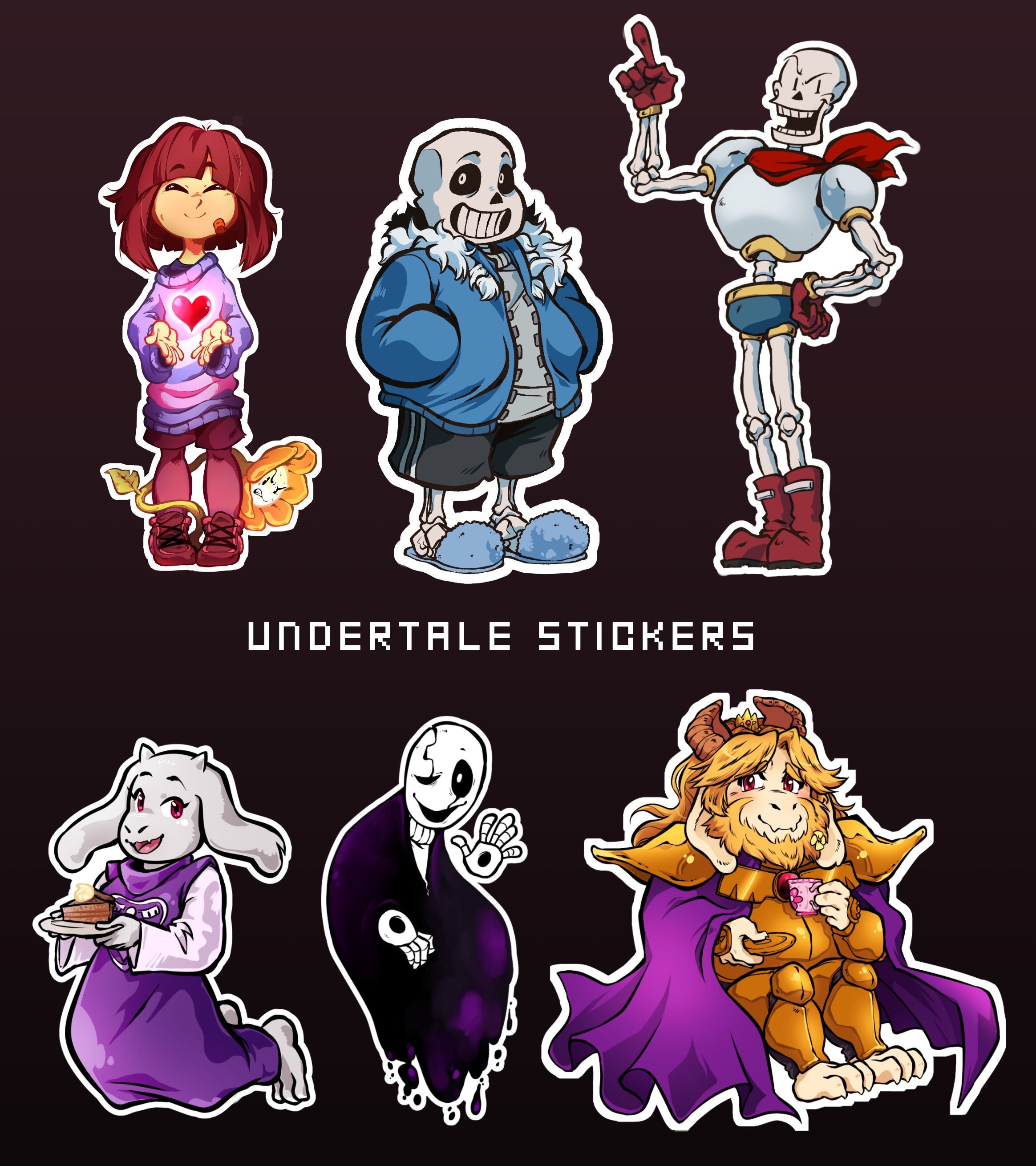 Undertale Stickers Waterproof Vinyl 23 Inches Etsy UK