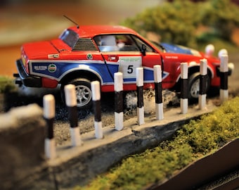 Rally Diorama 1/43 scale Tony Pond Isle of Man Triumph TR7 Art Piece