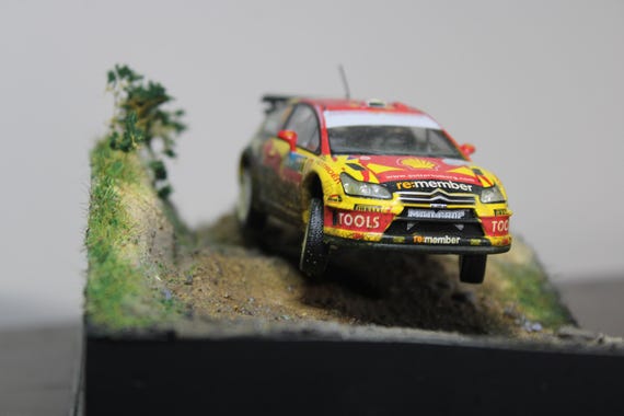 Rally Diorama 1/43 Scale Solberg Rally Turkey Citroen C4 Art Piece