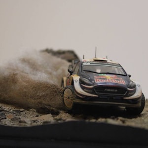 Rally Diorama 1/43 scale Ogier Mexico Ford Fiesta Art Piece WRC