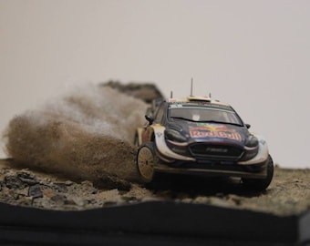 Rally Diorama 1/43 scale Ogier Mexico Ford Fiesta Art Piece WRC