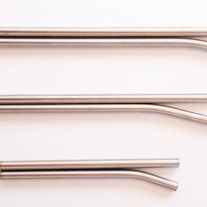 New Zealand Made Stainless Steel Reusable straws 2pk image 3